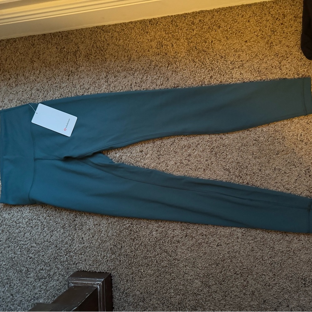 Lululemon Athletica Teal Wunder Train Leggings
